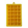Molde de cubo de gelo de silicone com 24 cubos quadrados e tampa para máquina de gelo doméstica em estoque no atacado