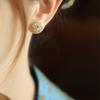 Pendientes de jade hetiano con trébol de cuatro hojas de la suerte, diseño de nicho femenino, flor de jade antigua, 2023