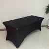 Juego de mesa elástico con todo incluido, mantel para hotel, boda, banquete, mesa, conjunto transfronterizo, color sólido, reunión, mantel largo, venta al por mayor