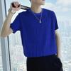 Camiseta blanca de seda de hielo 2024 para hombre, estilo moderno de verano, manga corta, informal, nuevo estilo, súper atractiva, media manga.