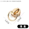 En stock No. 5 tirador de anillo semicircular con hebilla en forma de D para cinta con patrón cosida a máquina, tirador de cremallera de 1 cm 7 # Tirador