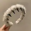 Diadema de Peluche Especial para Lavado Facial Coreano Diadema Exquisita de Alta Gama para Chicas Pinza para el Cabello Esponjosa Pinza para el Cabello Goma para el Cabello Tocado