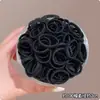 Ligas Negras Pequeñas para el Cabello de Niñas, Suaves con el Cabello, Alta Elasticidad, Bandas para el Cabello Duraderas, Accesorios para el Cabello de Bebé
