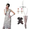 Vestido Vintage Amazon de los Años 20 S-4XL con Bordados, Lentejuelas y Borlas, Vestido de Noche Gatsby, Estilo Europeo y Americano
