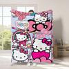 Manta de Gato Hello Kitty Transfronteriza Manta de Dibujos Animados Hello Kitty Engrosada Manta de Impresión Digital Manta Manta