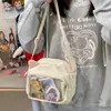 Bolsa Pequena Casual Estilo Japonês Versátil Bolsa Transversal Bolsa Transparente Fofa para Celular Bolsa Simples para Celular para Mulheres