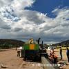 Pavimentadora de deslizamiento de bordillo Equipo para bordillos Canaleta Máquina formadora de modo deslizante Sitio de Construcción Video