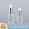 Suministro al por mayor de botellas gotero de 15 ml y 30 ml para sérum, botellas transparentes dispensadoras de aceites esenciales, botellas de vidrio para agua cosmética