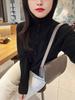 Cárdigan 100% Lana Pura Cuello Alto Botones Asimétricos Chaqueta Suéter para Mujer Otoño e Invierno Nueva Ajustado Ropa Exterior