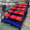 Soporte de Árbitro Móvil Retráctil para Línea de Meta Tribuna de Cronometraje para Estadio Escolar Campo Deportivo Tribuna para Competencia de Atletismo
