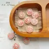 Série rosa contas de vidro tcheco doméstico sino de pássaro pena feito à mão folhas ouro pulseira diy acessórios de material