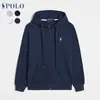 Moletom Cardigan com Logo de Pônei Bordado 2026 Estilo Transfronteiriço Unissex Jaqueta com Capuz para Outono e Inverno Conjunto de Calças Casuais