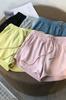 Pantalones cortos deportivos casuales de verano para mujer, holgados, estilo coreano, de cintura alta y pierna ancha, 2025 nuevos, para casa, yoga, dormir, modernos Ins