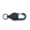 Fivela Retrátil Tática para Acampamento ao Ar Livre, Corda de Aço, Chaveiro Multifuncional, Corda Anti-Perda para Acampamento, Alça Retrátil para Mochila