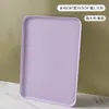 Bandeja Creativa de Trigo Plástico Placa Imitación Madera Rectangular Plato de Té Plato de Cena Hogar Restaurante Plato Difícil Plato para Huesos