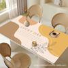 Toalha de mesa de luxo Nordic Light em estilo doméstico à prova d'água, à prova de óleo, lavável, anti-escaldante, toalha de mesa de centro, corte de PVC