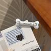 Bonito Clip para Flequillo de Gato Kt Blanco Perla Hueso Dulce Versátil Estilo Ins Clip de Dibujos Animados Simple para el Cabello