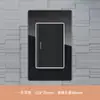 Tomada de Parede 3 Posições Painel Embutido Tipo 118 Vidro Preto Padrão Brasileiro 20A com Porta USB + Tipo C
