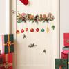 Linternas de Planta Navideña Pegatinas de Pared Pegatinas para Inodoro Pegatinas para Puerta de Baño Fondo Decoración Navideña para el Hogar Pinturas PVC Autoadhesivo