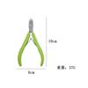 Silicona Acero Inoxidable Oblicuo Pequeño Filo de Cuchillo Alicates para Piel Muerta Mini Manicura Profesional Exfoliantes Cortadores de Piel de Uña Córnea