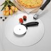 Juego de Herramientas para Pizza de Acero Inoxidable de 10 pulgadas y 12 pulgadas Espátula para Pizza con Mango Plegable de Plástico, Cuchillo para Pizza