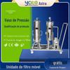 20 filtro de carro móvel de fluxo quadrado, tintura química de esgoto industrial, filtro de saco de pano não tecido