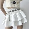 Cinto Y2K Vestido de Saia Feminino Estilo Étnico Vintage Decoração Flor Corrente de Cintura Acessórios Versátil Moda de Alta Qualidade