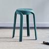 Taburete de plástico para el hogar, redondo y grueso, moderno, sencillo y creativo, para sala de estar, mesa apilable, silla alta de plástico.