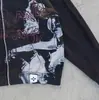 Estampado Oscuro Estilo Ins Moda Nuevas Llegadas Harajuku Gótico Calle Alta Sudadera con Cremallera Y2K Transfronteriza Sudadera Lulu