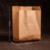 Bolsa de papel kraft para alimentos a prueba de aceite, tipo sobre, bolsa para pollo frito, bolsa para brochetas, bolsa para hamburguesa, bolsa para postre