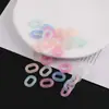 Fecho de corrente de plástico cor de macaron, fivela em U, corrente para bolsa de miçangas DIY, corrente para celular, acessório de fivela para pendurar