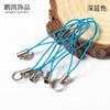100 Cuerdas de Nylon de Doble Círculo Coloridas para Teléfono Móvil, Joyería, Colgante para Muñeca, Cadena para Teléfono Móvil, Accesorios de Joyería Hechos a Mano DIY