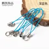 Cuerda de Nylon Personalizada de 100 Colores con Doble Círculo para Teléfono Móvil, Joyería Colgante, Cuerda para Muñeca, Correa para Muñeca, Accesorios para Joyería DIY