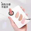 Paleta de Maquiagem de Aço Inoxidável com Espátula, Conjunto de Bandeja para Mistura de Base, para Artistas & Maquiadores