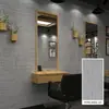 Paneles de Pared de Fondo Decorativos de Mármol Travertino Suave Tridimensional Autoadhesivos Pegatinas de Pared Papel Tapiz Impermeable para Restaurante Azulejos Resistentes al Desgaste