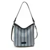 Yuezhi 2026 Verano Nuevo Popular Bolso de Axila, Bolso de Mano Versátil Artístico, Bolso de Hombro a Rayas de Moda Tendencia