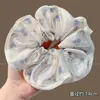 Gomita para el pelo suave y dulce para mujer, scrunchie de malla estilo coreano, liga para coleta baja y moño, accesorio para el cabello de alta gama