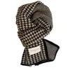 Una Nueva Bufanda Clásica de Estilo Coreano con Estampado de Espiga, de Doble Cara, para Otoño e Invierno, para Parejas, Bufanda de Punto Moderna, Cálida y a la Moda, Versátil
