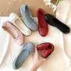 Zapatos Planos de Punta Redonda Bajos Estilo Francés para Mujer Otoño Nuevo Estilo Lazo Ballet Elástico Suela Suave Huevo Rodante Zapatos Oscilantes