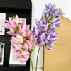 Flores artificiales azul llama, lirios del valle de tallo largo, arreglos florales para bodas, decoración del hogar, flores decorativas, flores artificiales para proyectos de paisajismo