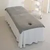 Toalha de salão de beleza conjunto de três peças toalha de banho fronha lençol capa de cama pano para cuidados com a pele touca para a cabeça absorvente logotipo
