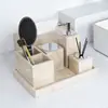 Conjunto de Banheiro em Travertino Amarelo Hotel Villa Quarto Modelo Lavabo Decoração Suave Enfeites Bandeja Caixa de Papel Comércio Exterior Transfronteiriço