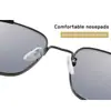 Gafas de Sol Futuristas Cyberpunk con Sentido Tecnológico Uv400 Marco Metálico Grande Cuadrado Hombres Gafas Steampunk Con Resorte