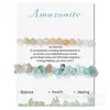 Pulsera de grava de piedra natural para tarjetas 2023 nueva moda femenina OL doble capa para hombres y mujeres pulsera de novias comercio exterior exclusivo