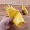 Botella dispensadora de condimentos de tres agujeros de grado alimenticio botella dispensadora de salsa de tres agujeros botella dispensadora de salsa para puesto callejero comercial tipo dispensador de tres agujeros comercial