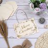 Placa de madera creativa para bricolaje, placa para mascotas, placa de puerta en blanco, lámina decorativa de madera cortada a láser, lámina de madera con forma de madera