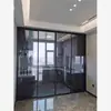 Porta de Correr de Vidro Porta Móvel Celebridade da Internet Estrutura Ultra-Estreita Divisória Liga de Alumínio Magnésio Titânio Cozinha Varanda Sala de Estar Temperado Outro