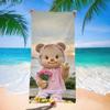 Toalla de Playa de Dibujos Animados de Winnie the Pooh para Nadar en el Mar, Toalla de Baño de Dibujos Animados de Secado Rápido y Absorbente, Linda y Personalizada Especial para Bañarse