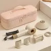 Secador de Pelo de Mano Bolsa de Almacenamiento Plancha Rizadora Partición de Tres Capas Bolsa a Prueba de Polvo Cubierta Protectora Organizador de Herramientas de Belleza y Peluquería