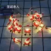 Luzes Decorativas de LED Fio de Cobre Papai Noel Boneco de Neve Floco de Neve Fixadores Externos Atmosfera Festiva Pingente de Quarto